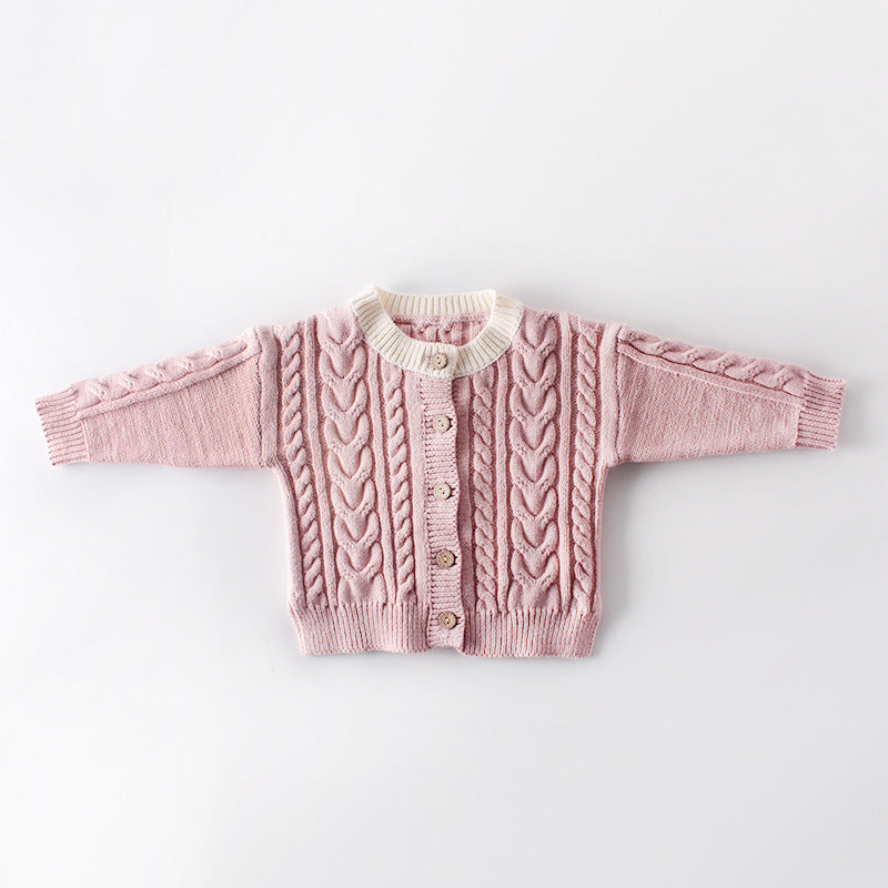 Classic Cable Knit Kids Cardigan