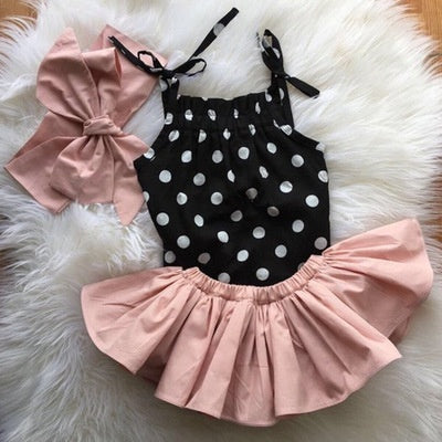 Cute Baby Girl 3-Piece Outfit Set