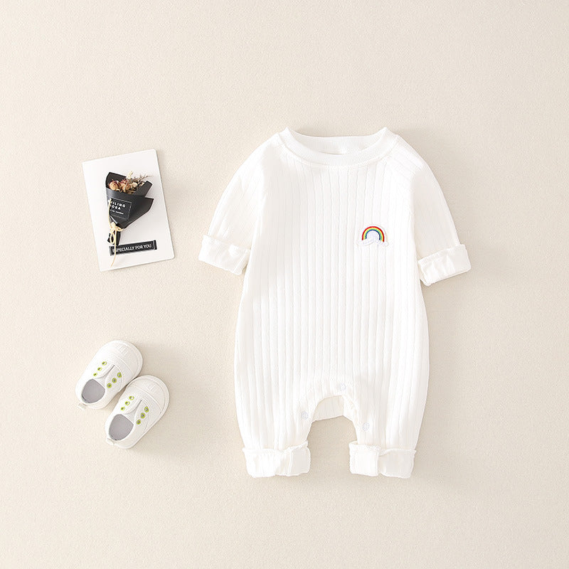 Little Horizon Ribbed Baby Romper