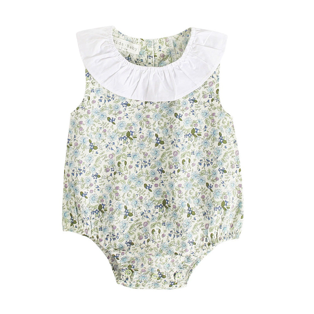 Floral Cotton Baby Romper