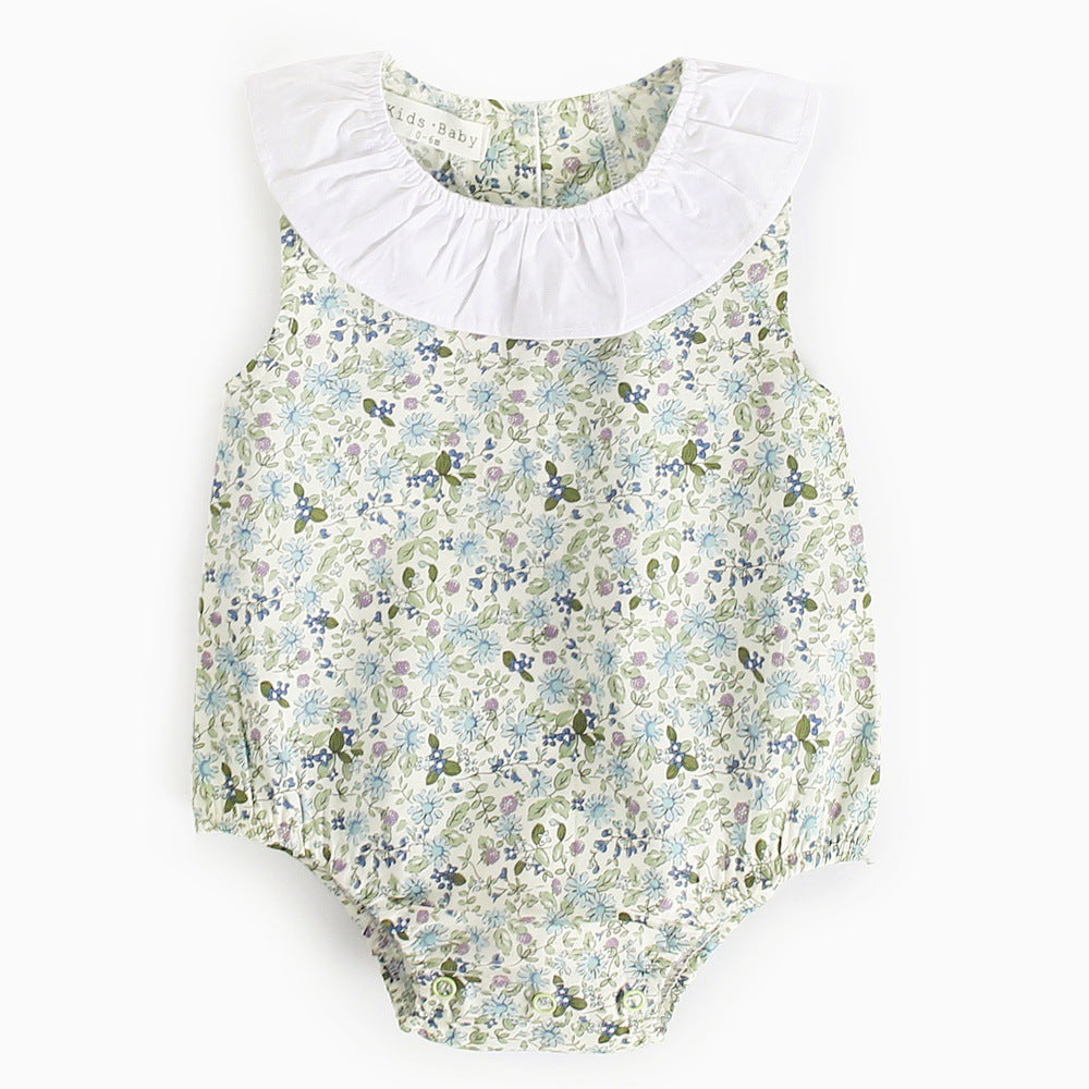 Floral Cotton Baby Romper
