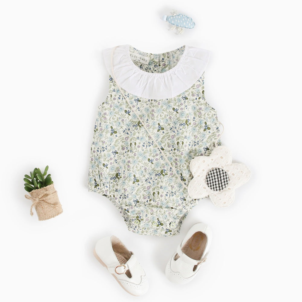 Floral Cotton Baby Romper