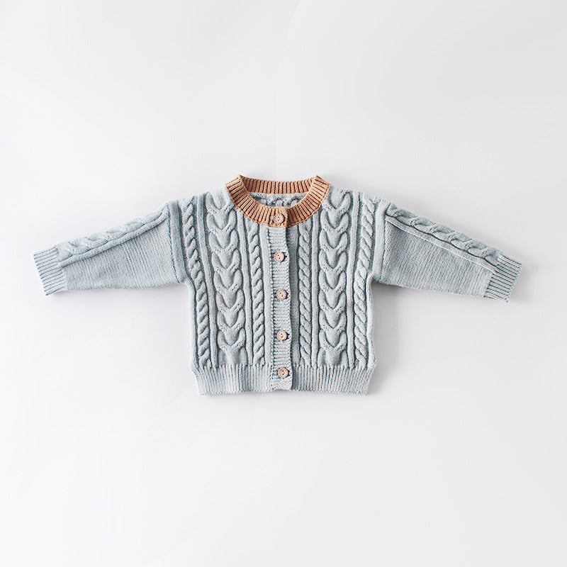 Classic Cable Knit Kids Cardigan