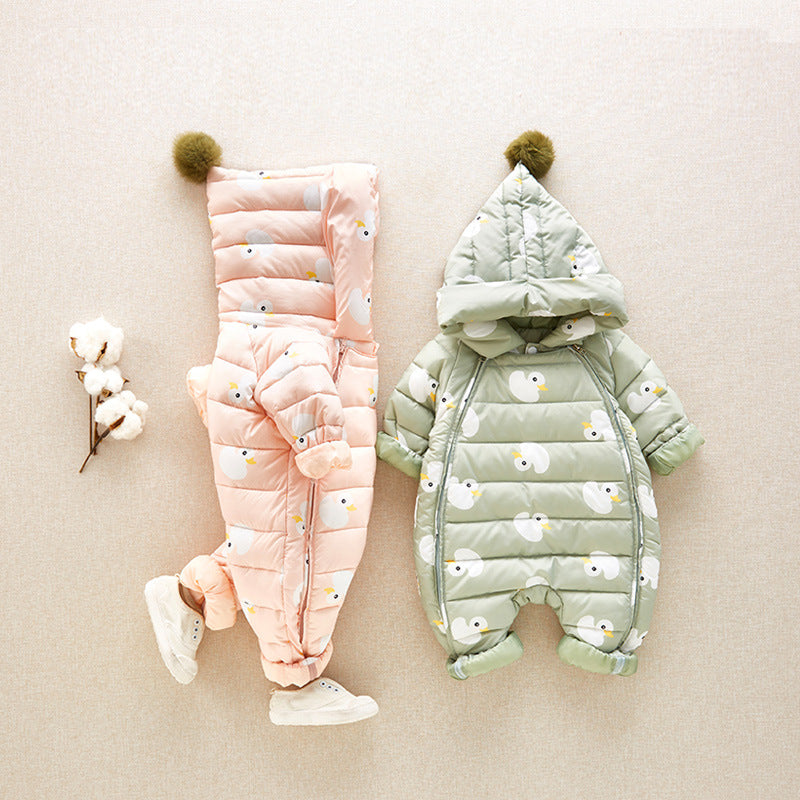 Little Snow Baby Down Onesie