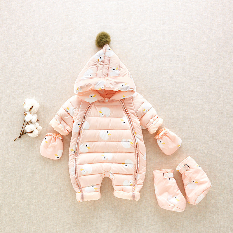 Little Snow Baby Down Onesie