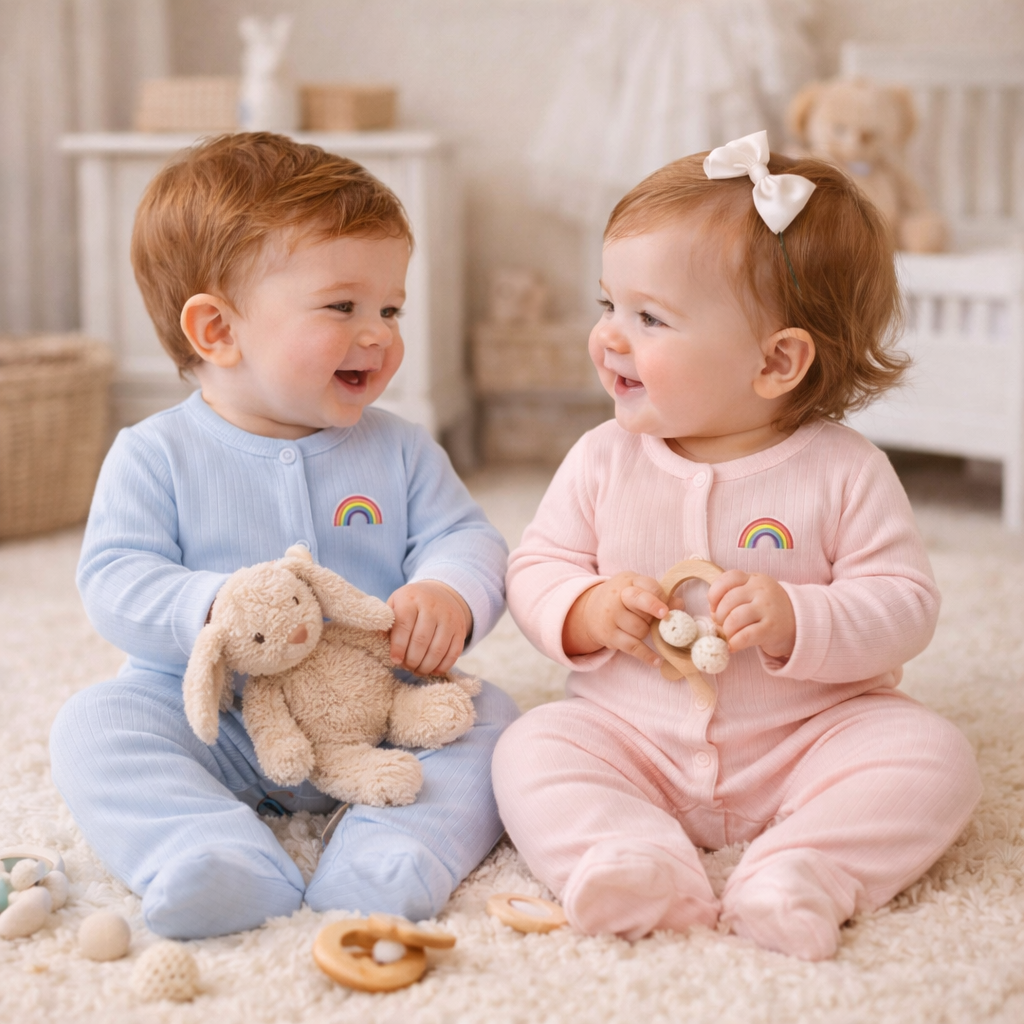 Horizon Ribbed Baby Romper