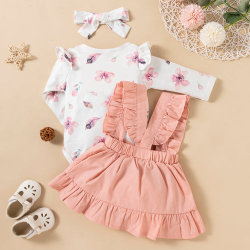 Introducing Sweet Blossom – our most elegant 3-piece coordinate set yet. Delicate florals meet sophisticated ruffles in this refined collection. Perfect for milestone moments