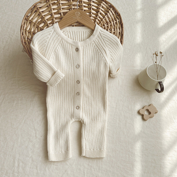 Little Bear Knit Baby Romper Setttttx1w