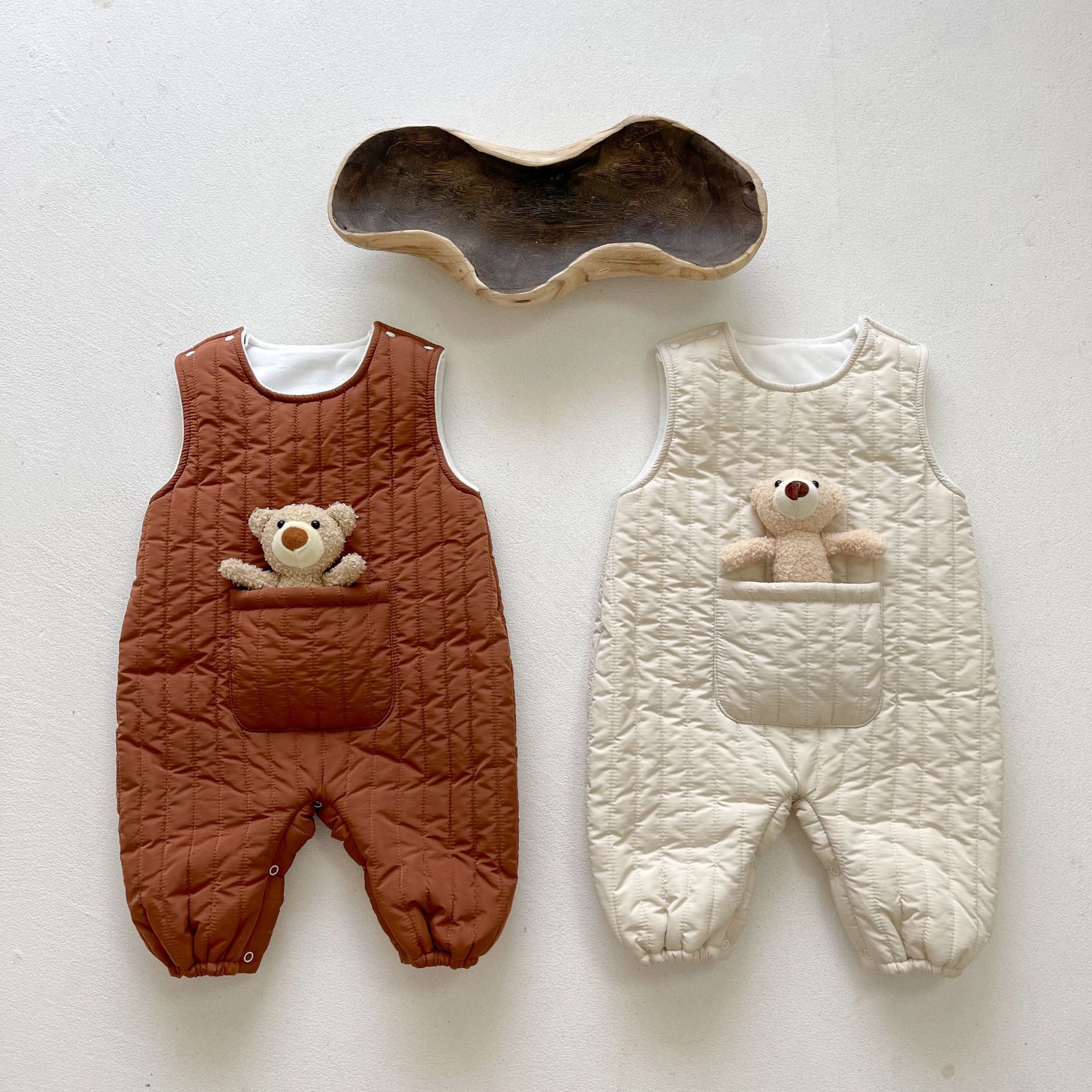 Little Bear Quilted Baby Jumpsuit1