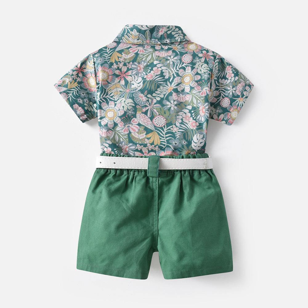 Sage Floral Brother & Sister Matching Set