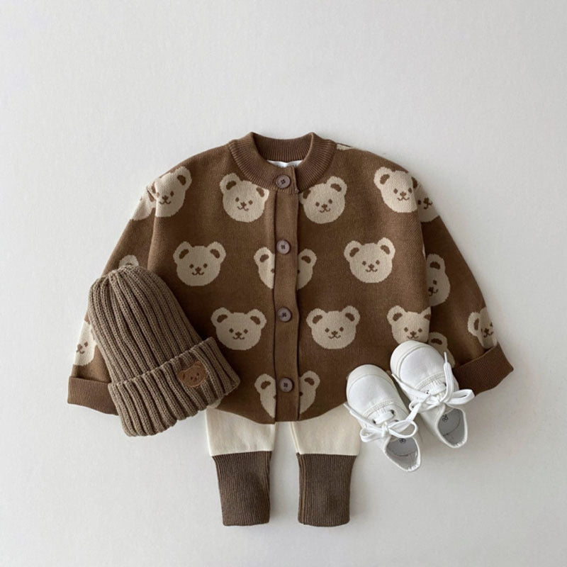 Teddy Knit Cardigan chestnut
