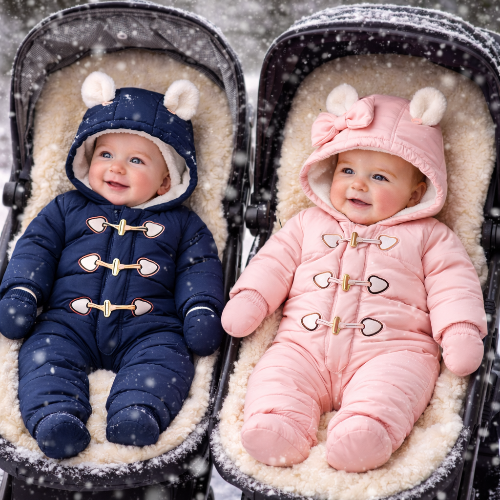 Velour Frost Luxe Baby Snowsuit