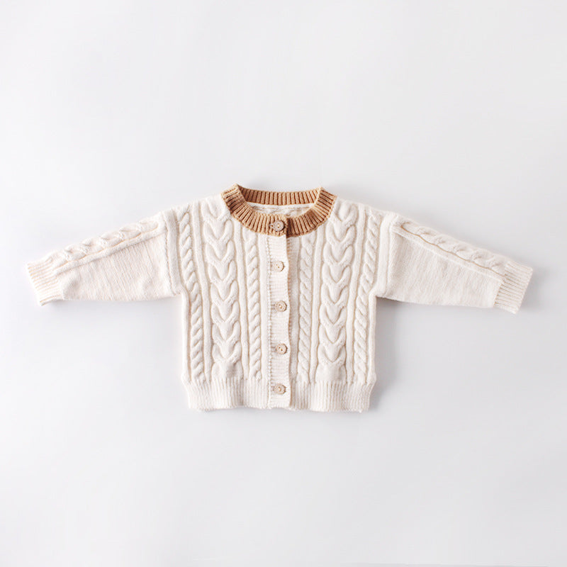 Classic Cable Knit Kids Cardigan